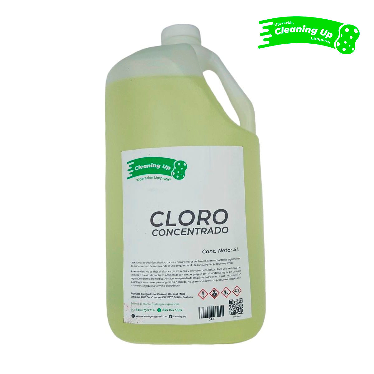 CLORO CONCENTRADO 6.5% 4L