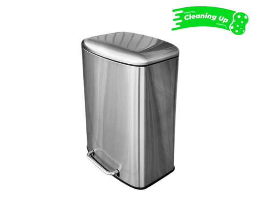 CESTO 50L C/PEDAL ACERO INOX