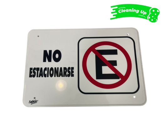 NO ESTACIONARSE 35X24